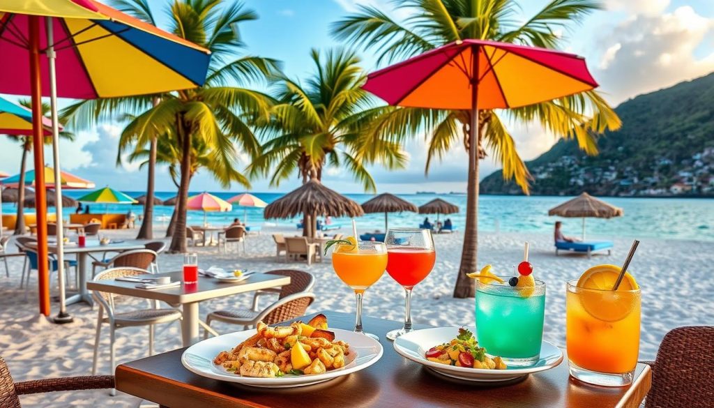 Maho Beach dining Maho Beach dining