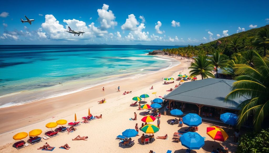 Maho Beach landmarks Maho Beach landmarks