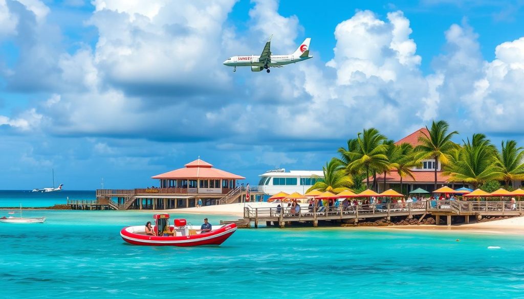 Maho Beach landmarks Maho Beach landmarks