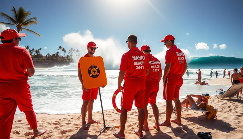 Maho Beach lifeguards Maho Beach lifeguards