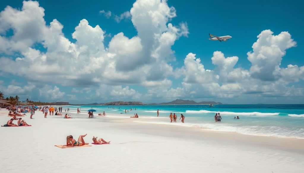 Maho Beach peak hours Maho Beach peak hours