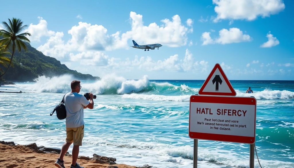 Maho Beach photography safety Maho Beach photography safety