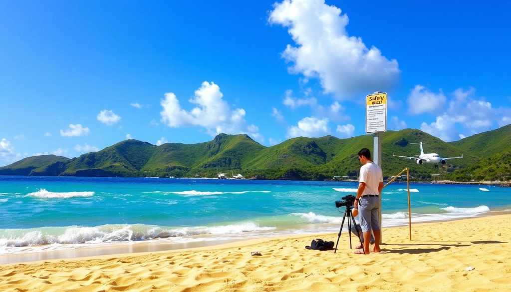 Maho Beach photography safety Maho Beach photography safety