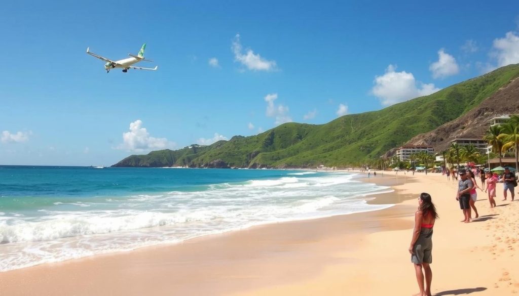 Maho Beach plane spotting Maho Beach plane spotting