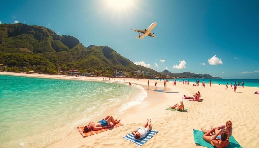 Maho Beach plane spotting Maho Beach plane spotting