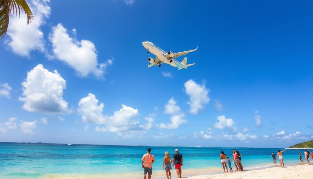 Maho Beach plane spotting Maho Beach plane spotting