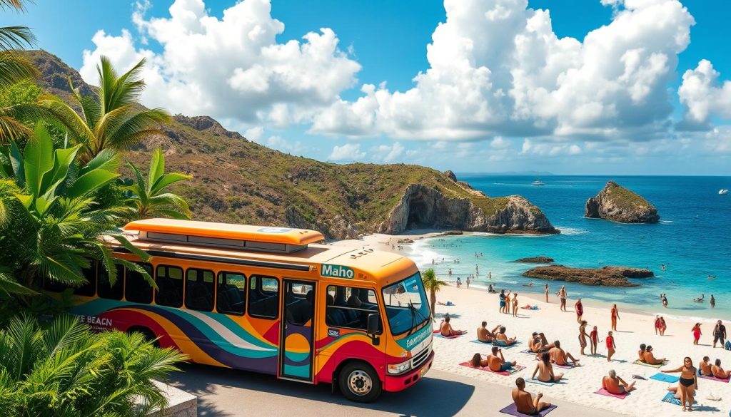 Maho Beach shuttle service Maho Beach shuttle service
