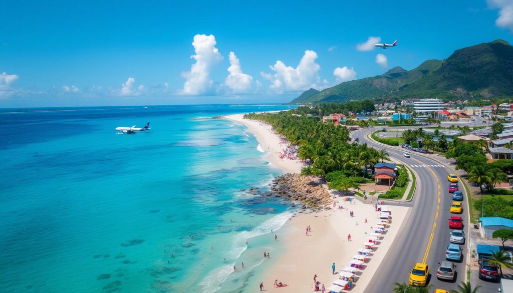 Maho Beach transportation Maho Beach transportation