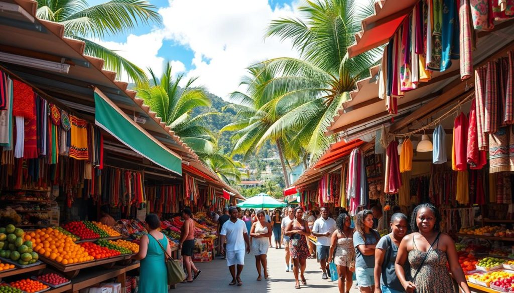 Marigot Market scene Marigot Market scene