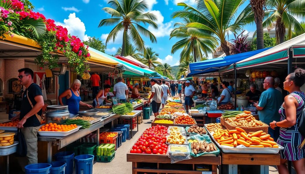 Marigot food scene Marigot food scene
