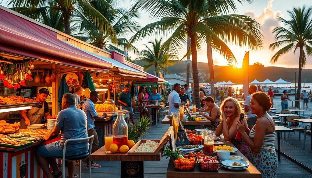 Marigot food scene Marigot food scene