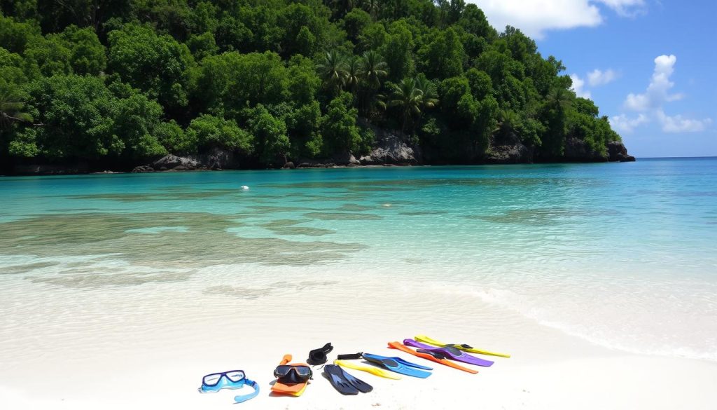 Marigot hidden beaches snorkeling equipment Marigot hidden beaches snorkeling equipment