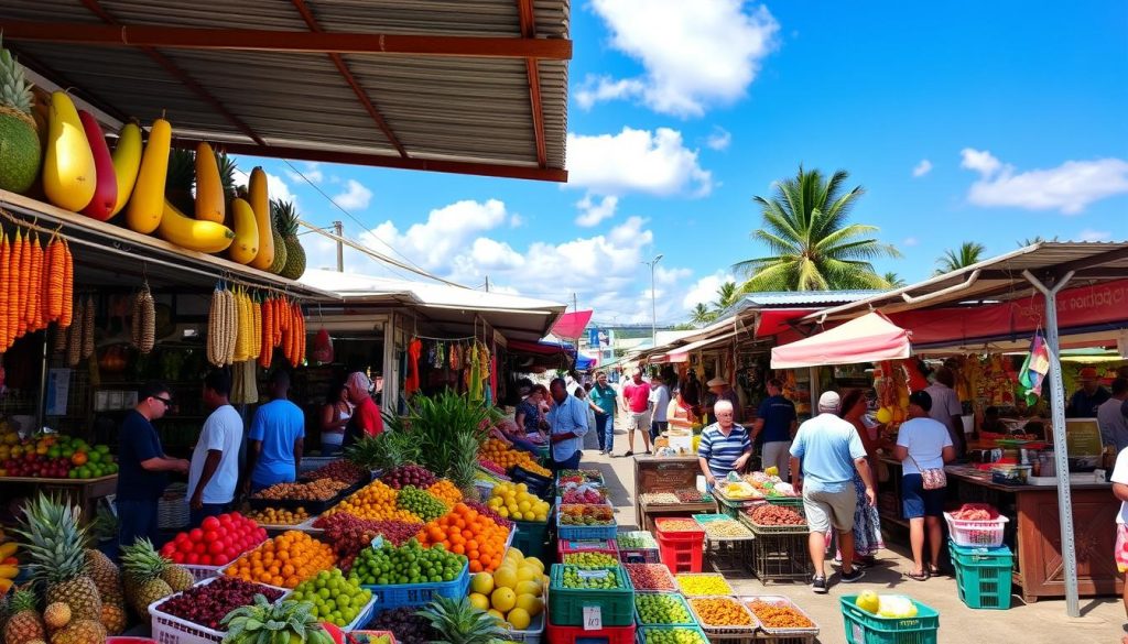Marigot market food Marigot market food