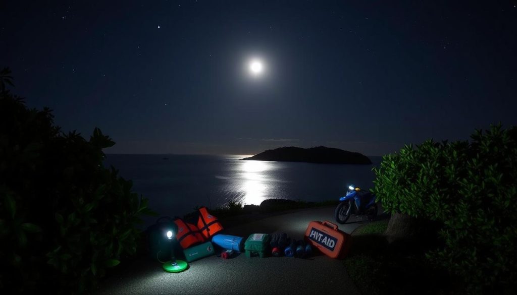 Nighttime safety Pigeon Island Nighttime safety Pigeon Island