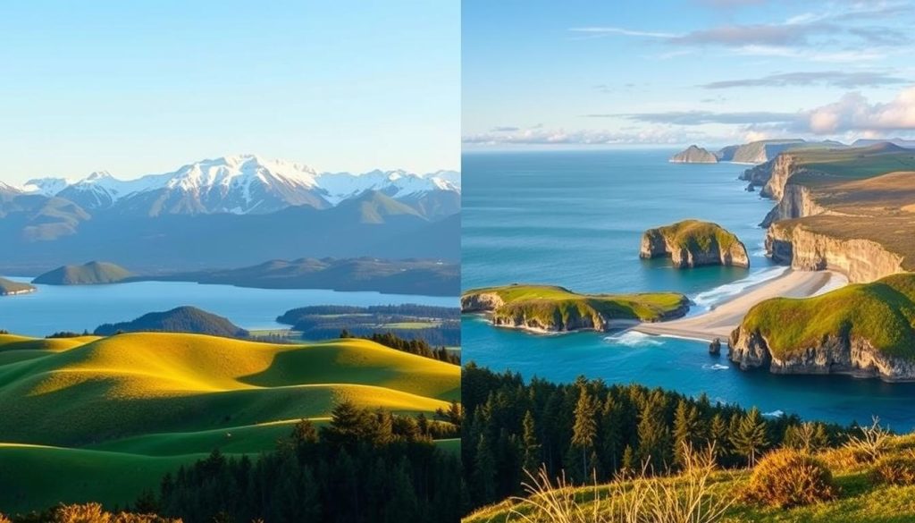 North vs South Islands itinerary North vs South Islands itinerary