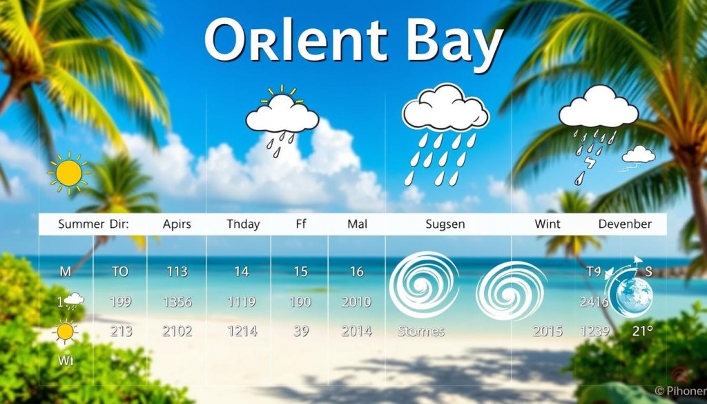 Orient Bay weather calendar Orient Bay weather calendar