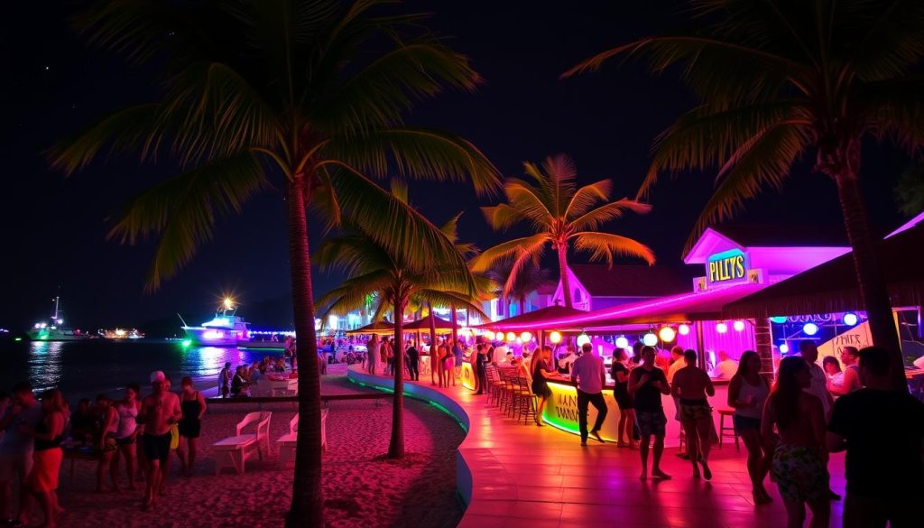 Philipsburg nightlife scene Philipsburg nightlife scene