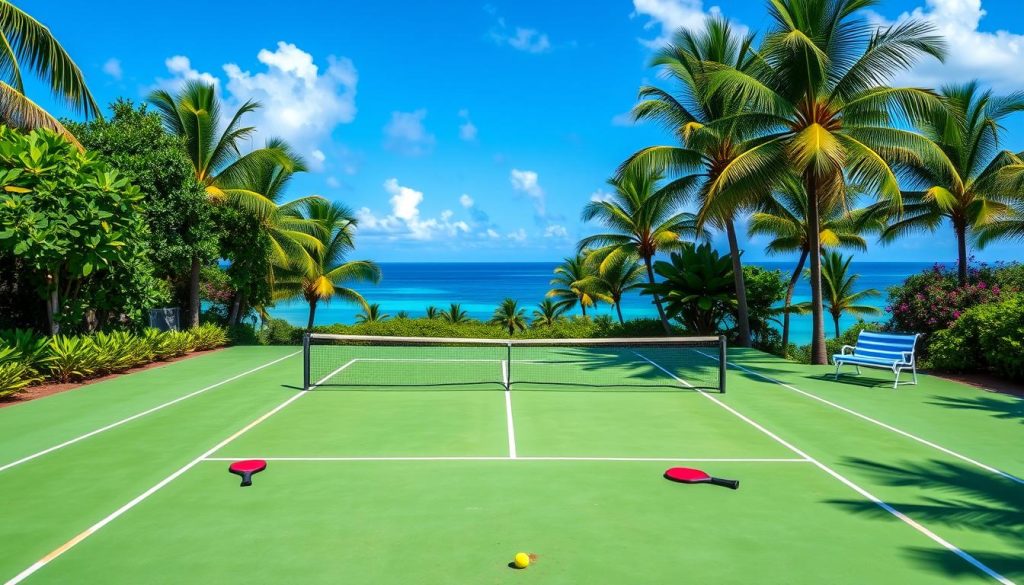 Pickleball court in Grand Case Pickleball court in Grand Case