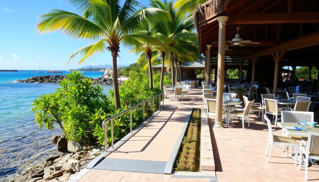Pigeon Island dining accessibility Pigeon Island dining accessibility