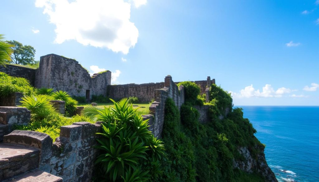 Pigeon Island historical ruins Pigeon Island historical ruins