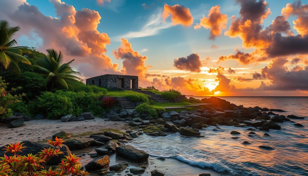 Pigeon Island historical ruins Pigeon Island historical ruins