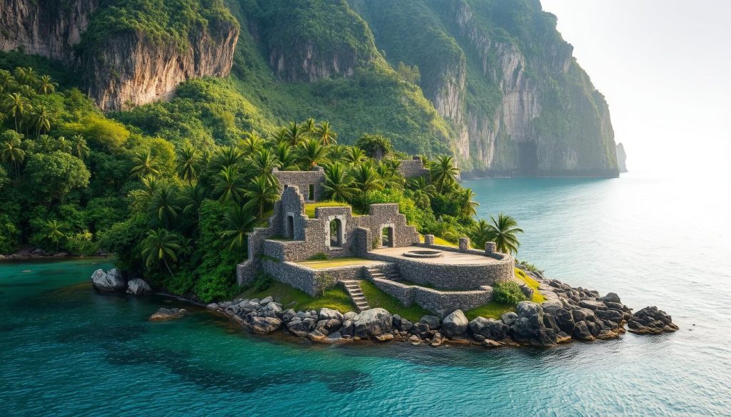 Pigeon Island historical ruins Pigeon Island historical ruins