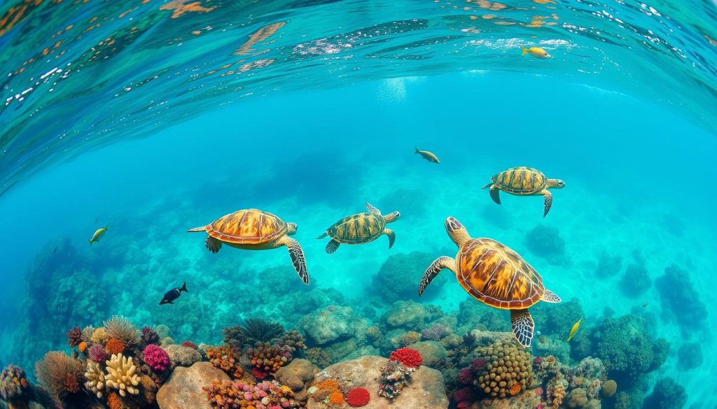 Pigeon Island turtle encounter Pigeon Island turtle encounter