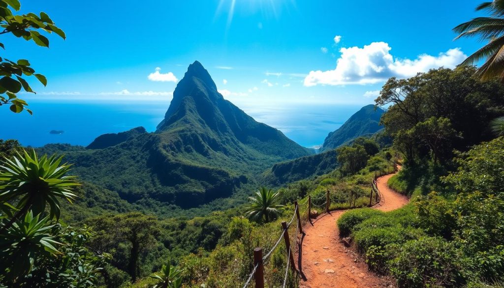Pitons hiking trails Pitons hiking trails