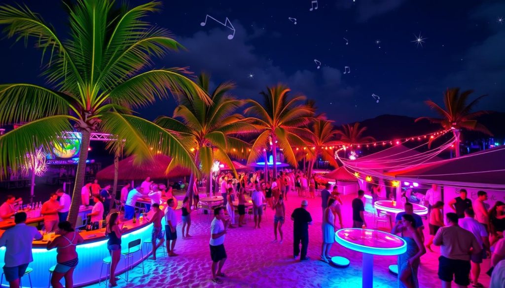 Rodney Bay party scene Rodney Bay party scene