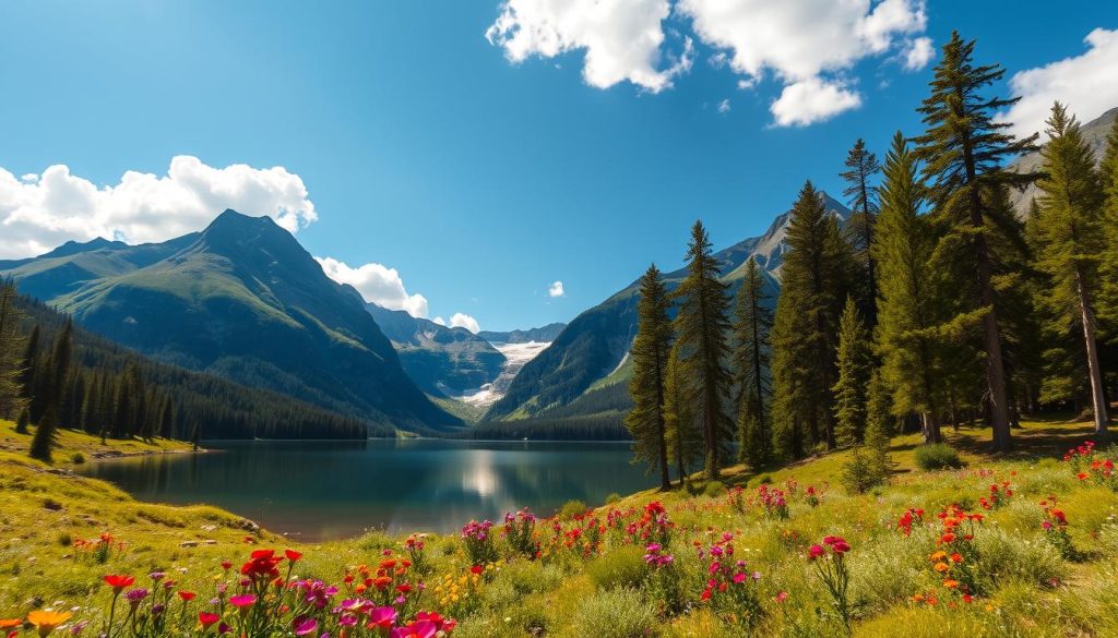 Scenic Mountain National Parks Landscape Scenic Mountain National Parks Landscape
