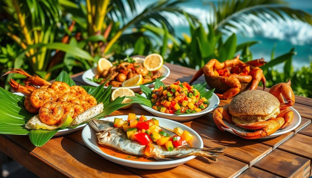 Seafood dishes in Ocho Rios Seafood dishes in Ocho Rios