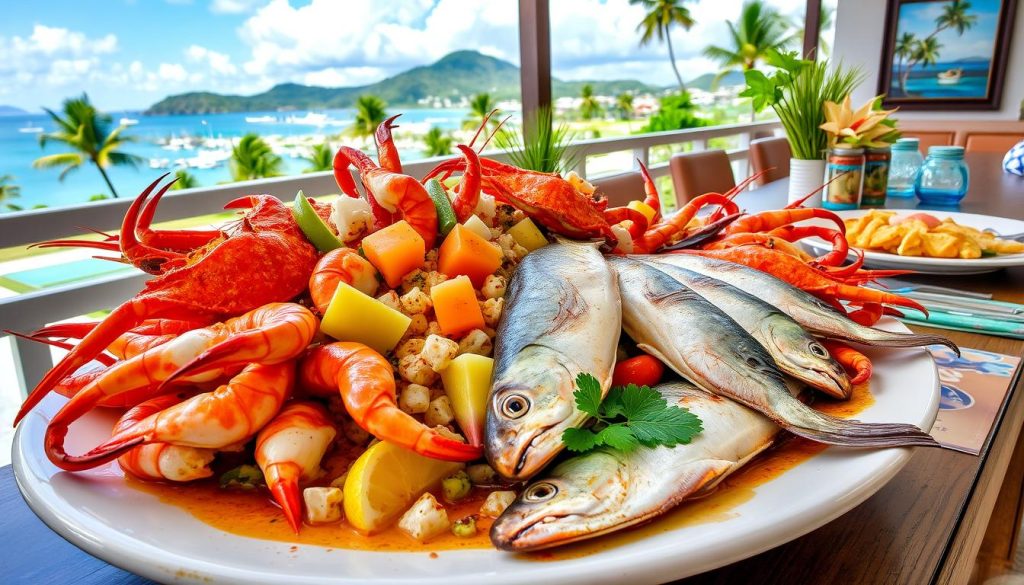 Seafood in Castries Seafood in Castries