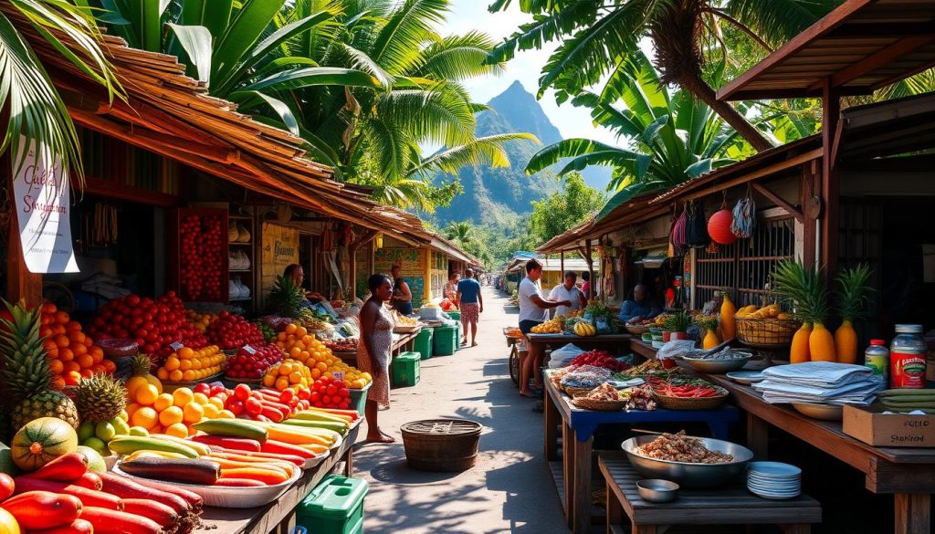 Soufrière food scene Soufrière food scene