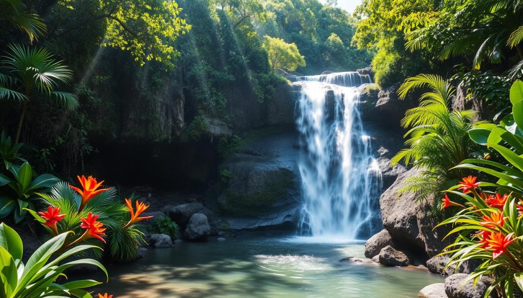 Soufrière waterfall Soufrière waterfall