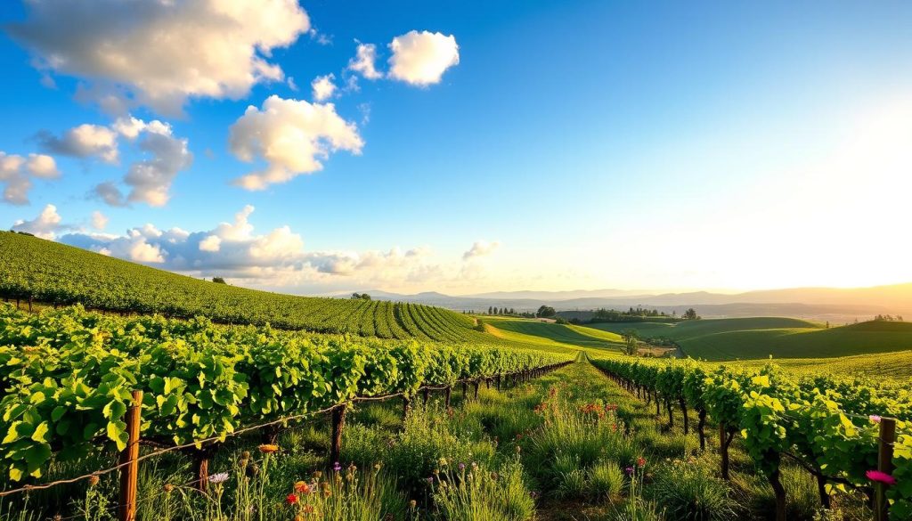 Spring Vineyard Landscape Spring Vineyard Landscape