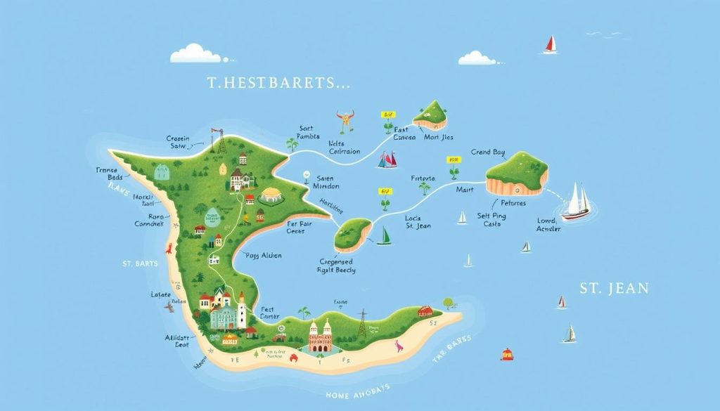 St. Barts map St. Barts map
