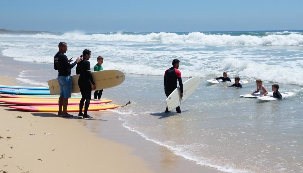 Surf lessons at Flamands Beach Surf lessons at Flamands Beach