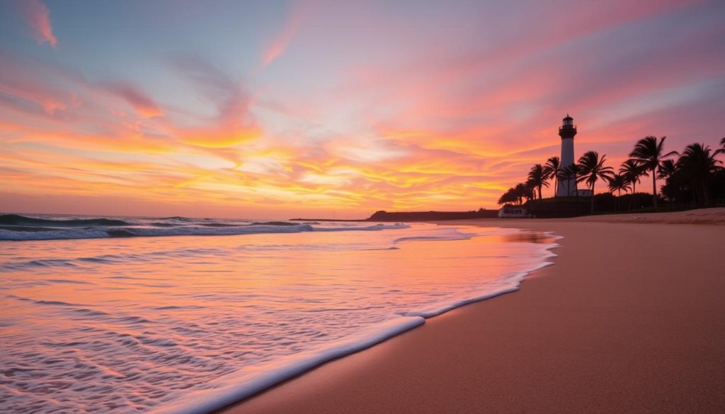 Vigie Beach sunset Vigie Beach sunset