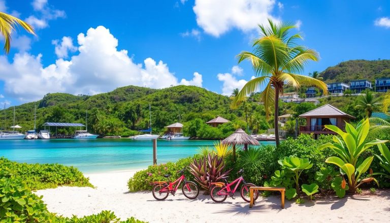 What are some eco-friendly travel options for visiting Maho Beach?
