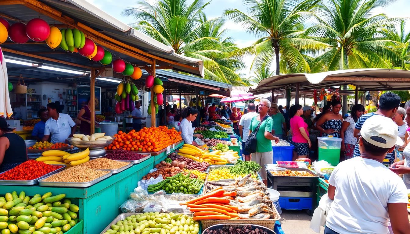 What is the food scene like in Gros Islet?