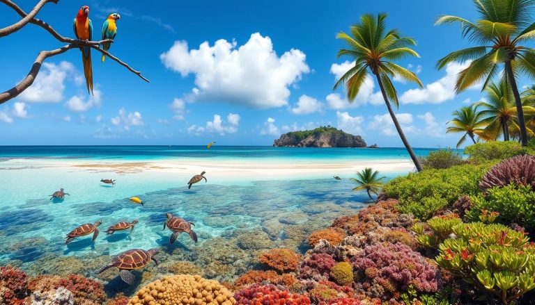 What wildlife can be seen on Pigeon Island?