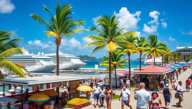 When is the cruise season in Philipsburg, and how does it affect crowds?