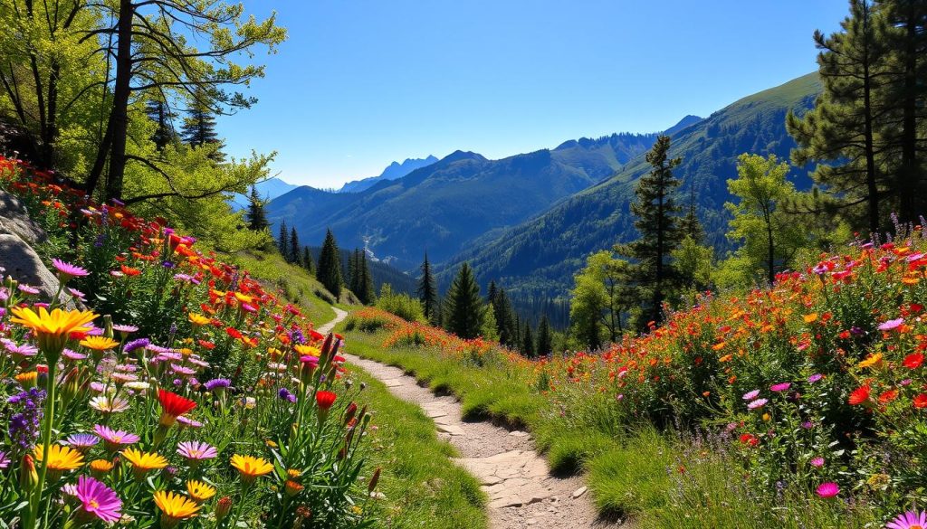 Wildflower Hiking Trails in Summer Wildflower Hiking Trails in Summer
