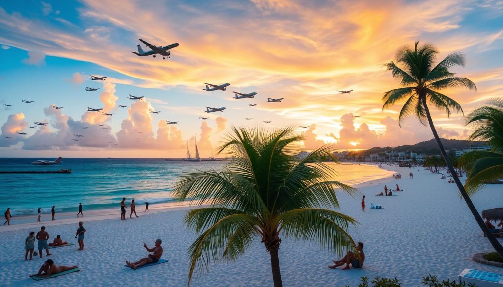 aircraft spotting in St. Maarten aircraft spotting in St. Maarten