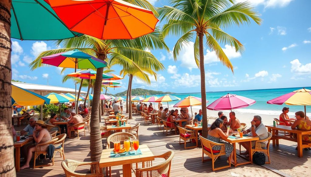 beachfront restaurants Orient Bay beachfront restaurants Orient Bay