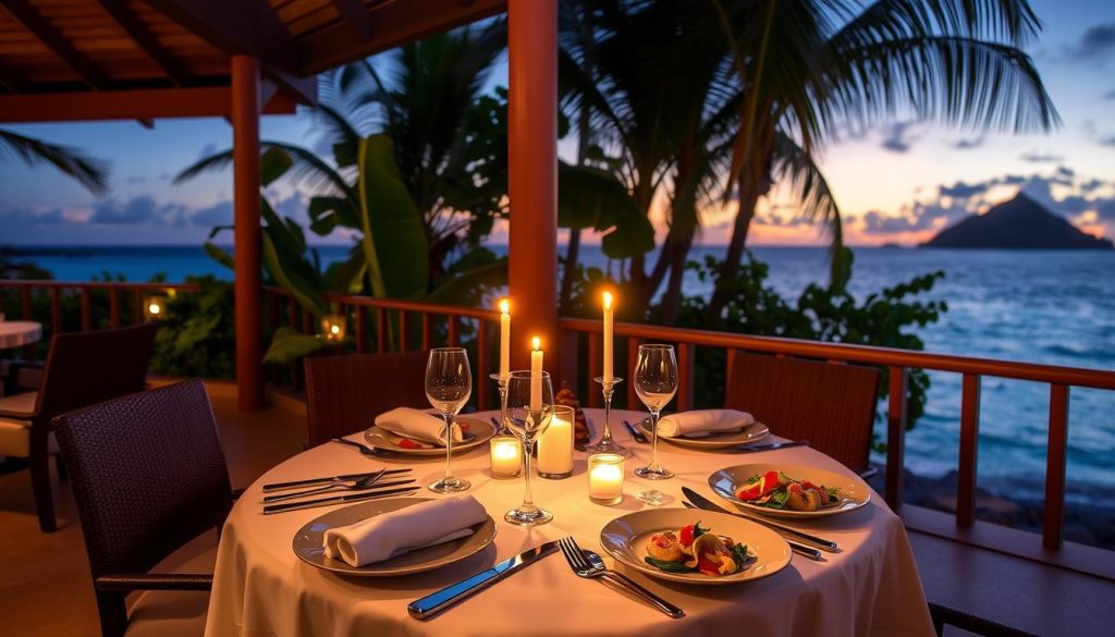 fine dining in Orient Bay fine dining in Orient Bay