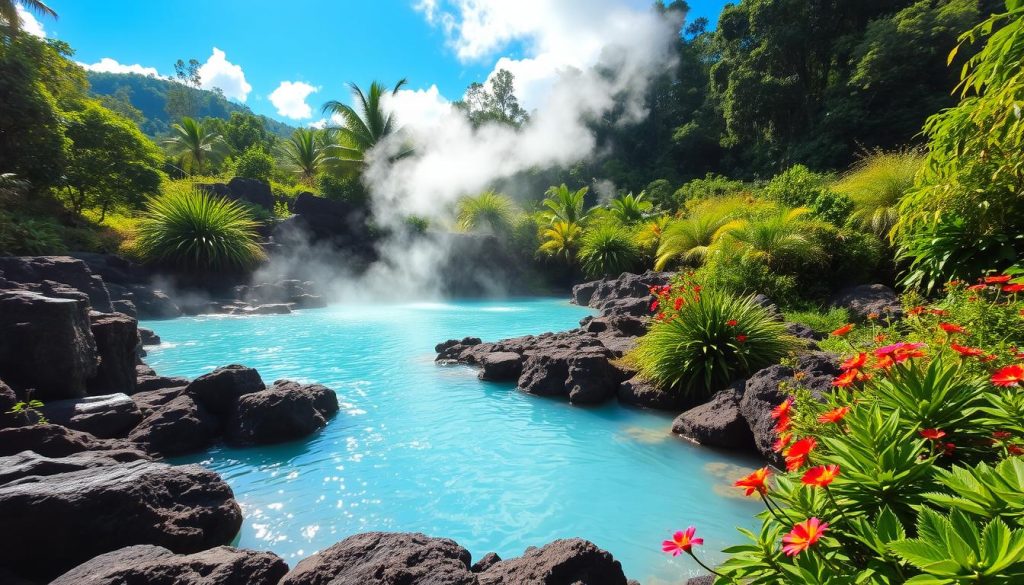 hot springs in Soufrière hot springs in Soufrière