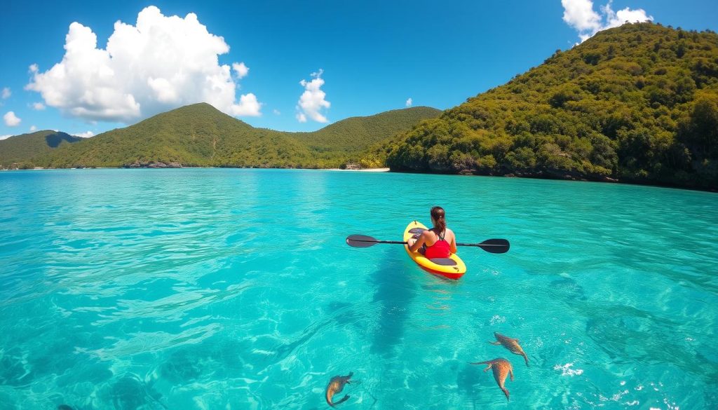 kayaking in Grand Case kayaking in Grand Case