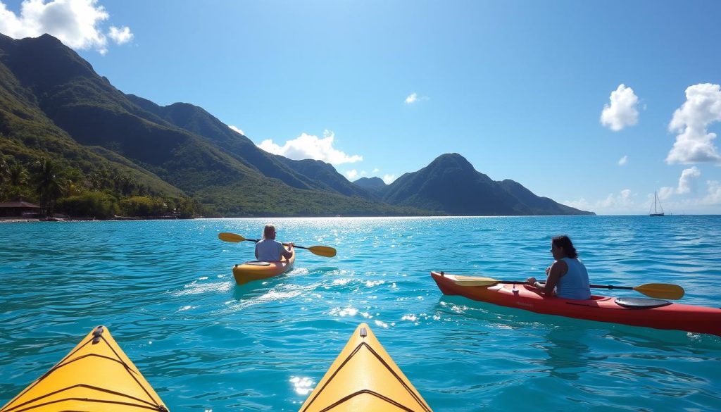 kayaking in Rodney Bay kayaking in Rodney Bay