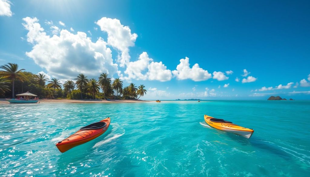 kayaking in the Caribbean kayaking in the Caribbean